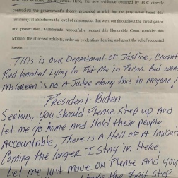 Joe Exotic Letter about Netflix