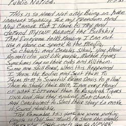 Joe Exotic Letter Public Notice