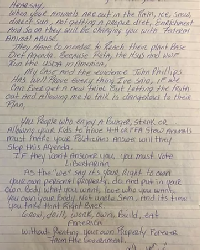 Joe Exotic Letter End of Cattle